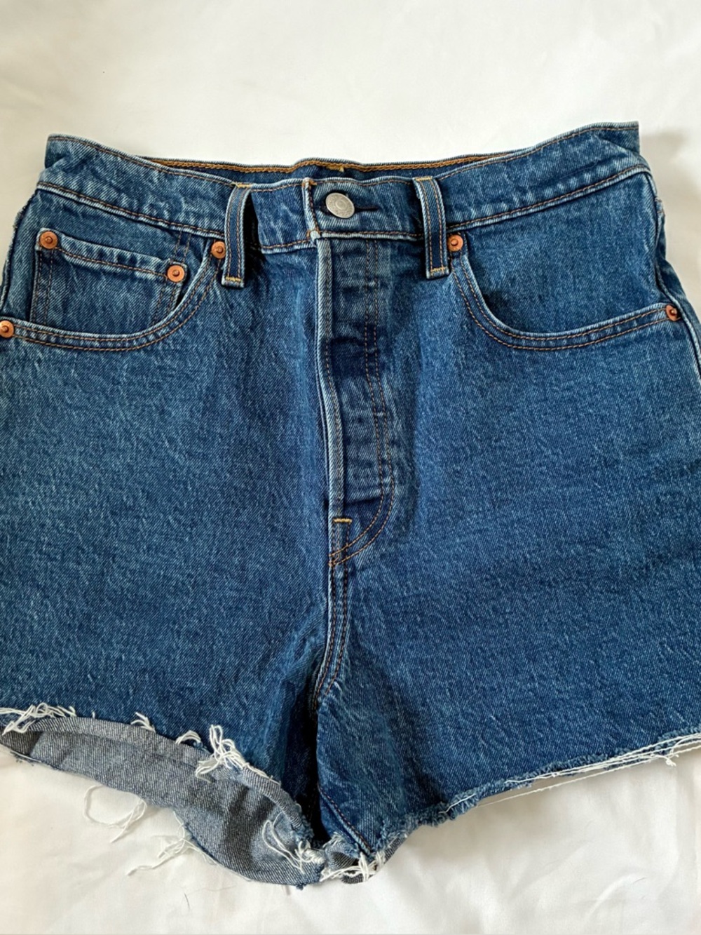 Levi’s Ribcage Denim Shorts